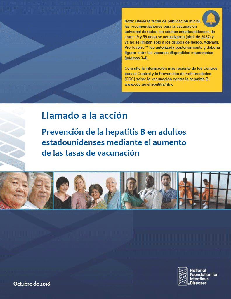 Prevención de la hepatitis B en adultos estadounidenses Llamado a la acción